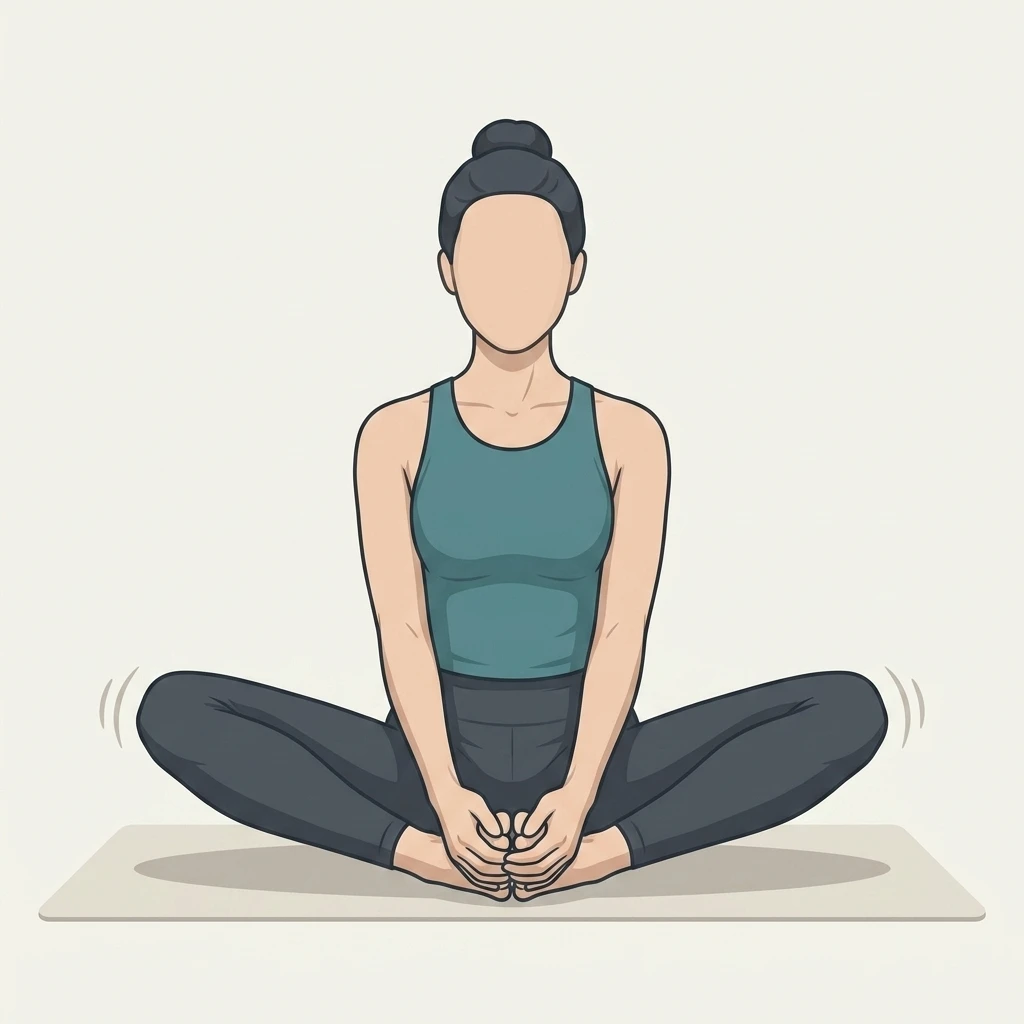 Illustrated movement guide: Butterfly Stretch