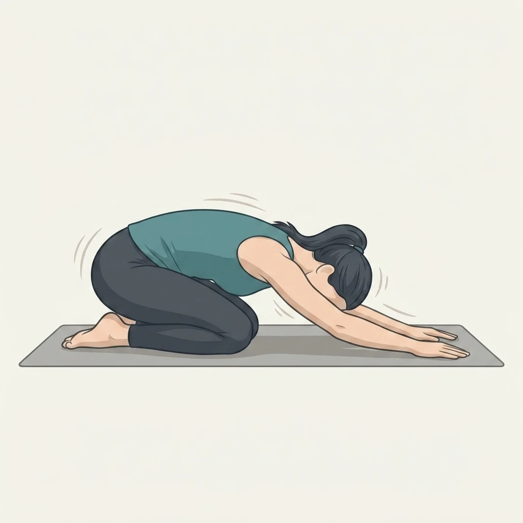 Illustrated movement guide: Child's Pose