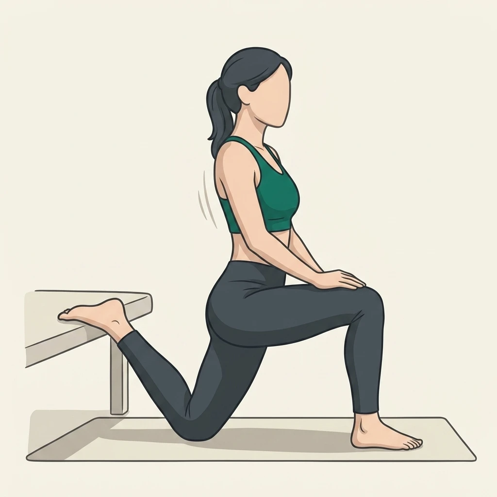 Illustrated movement guide: Couch Stretch