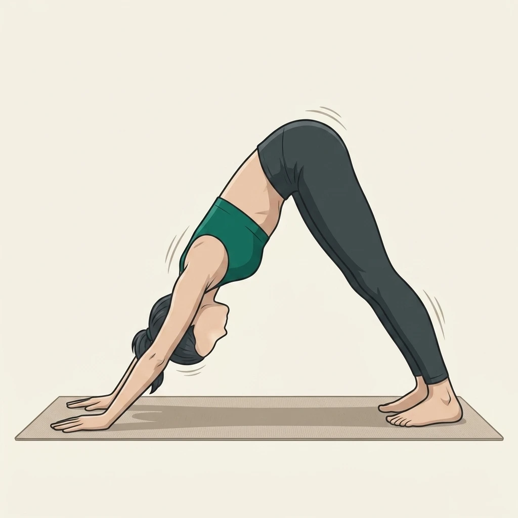 Illustrated movement guide: Downward-Facing Dog