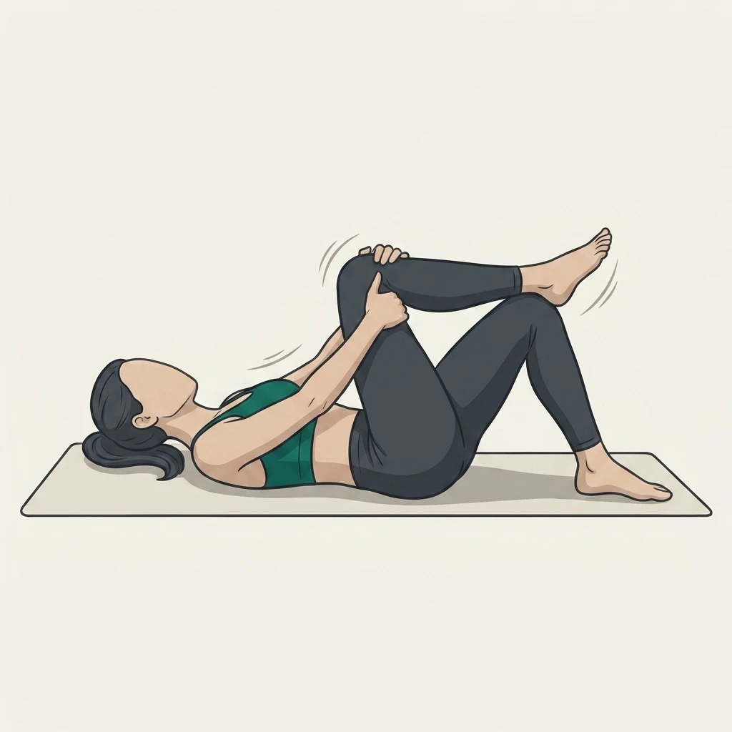 Illustrated movement guide: Figure Four Stretch