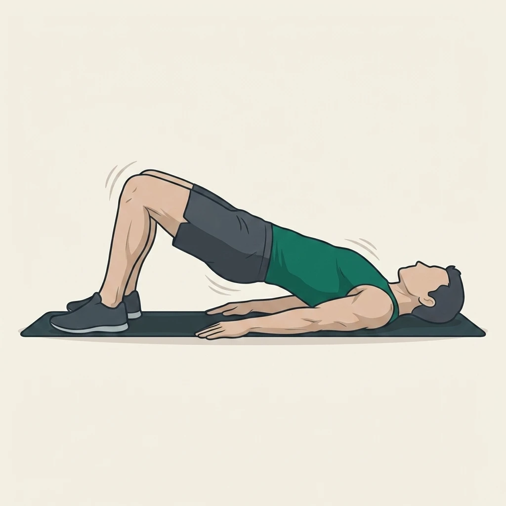 Illustrated movement guide: Glute Bridge