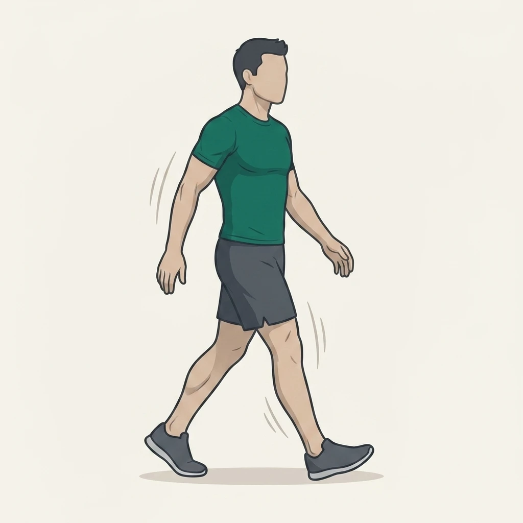 Illustrated movement guide: Heel-to-Toe Walk