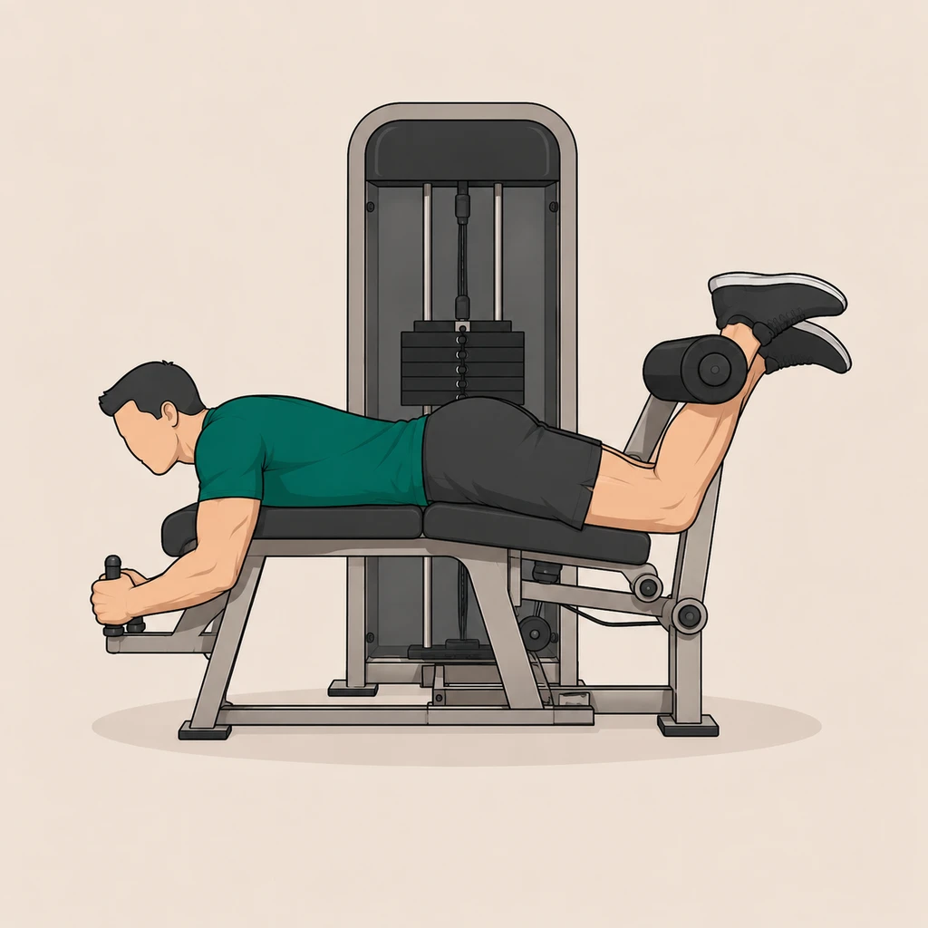 Illustrated movement guide: Leg Curl