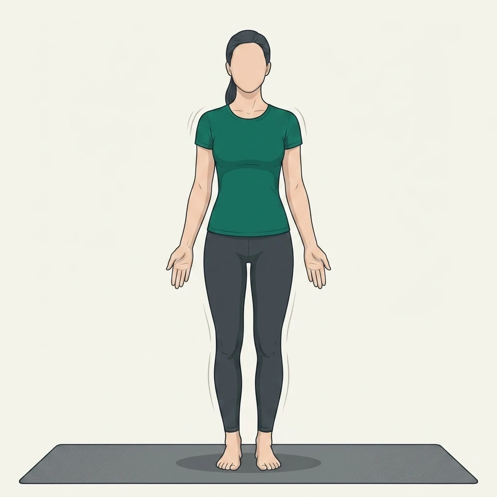 Illustrated movement guide: Mountain Pose