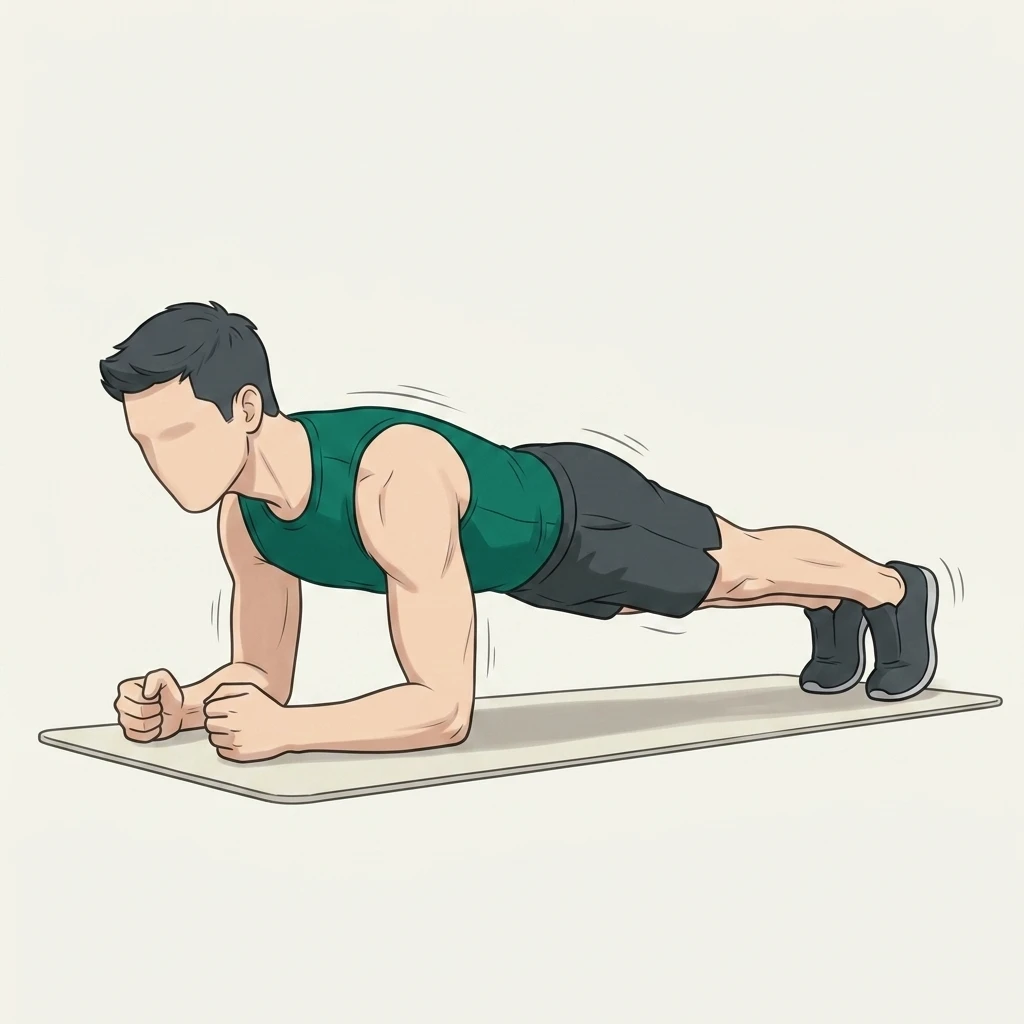Illustrated movement guide: Plank