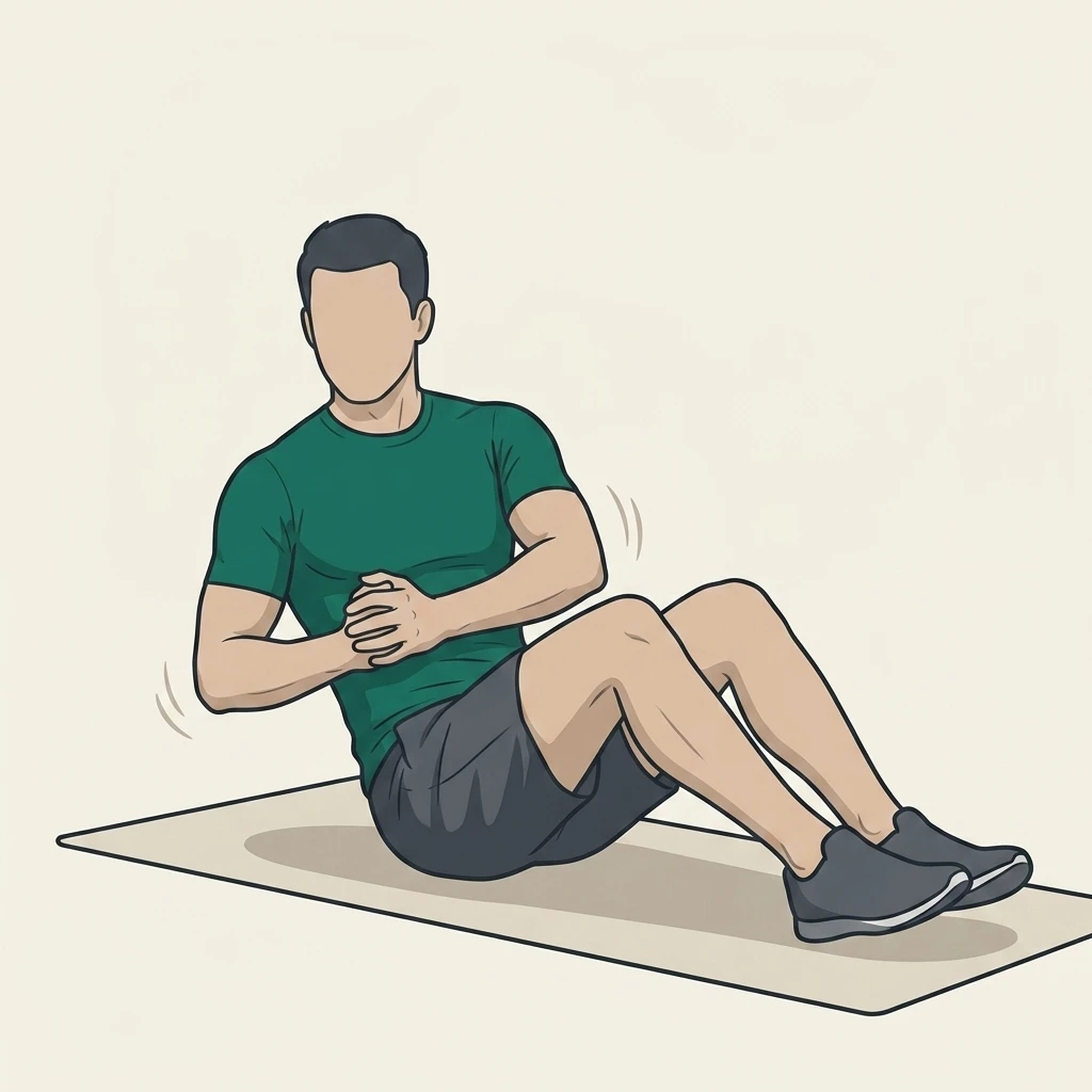 Illustrated movement guide: Russian Twist