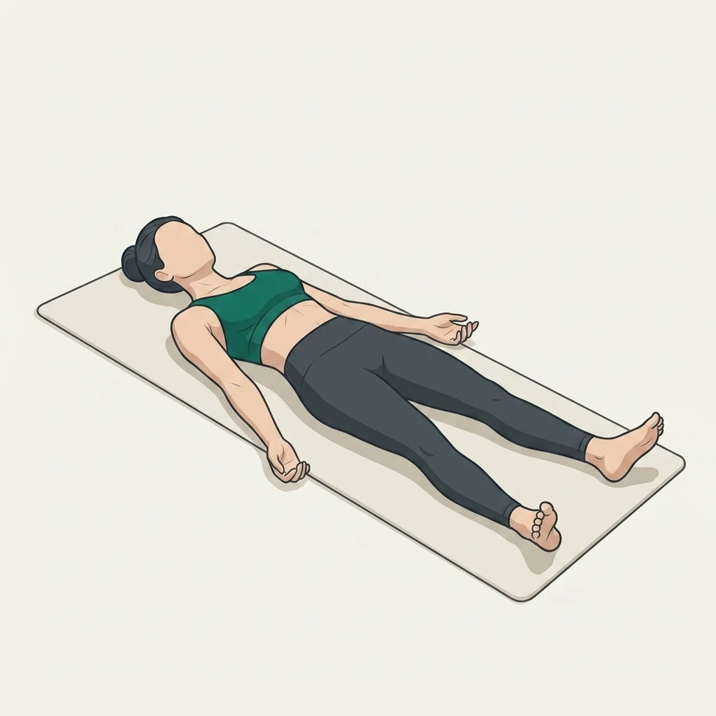 Illustrated movement guide: Savasana
