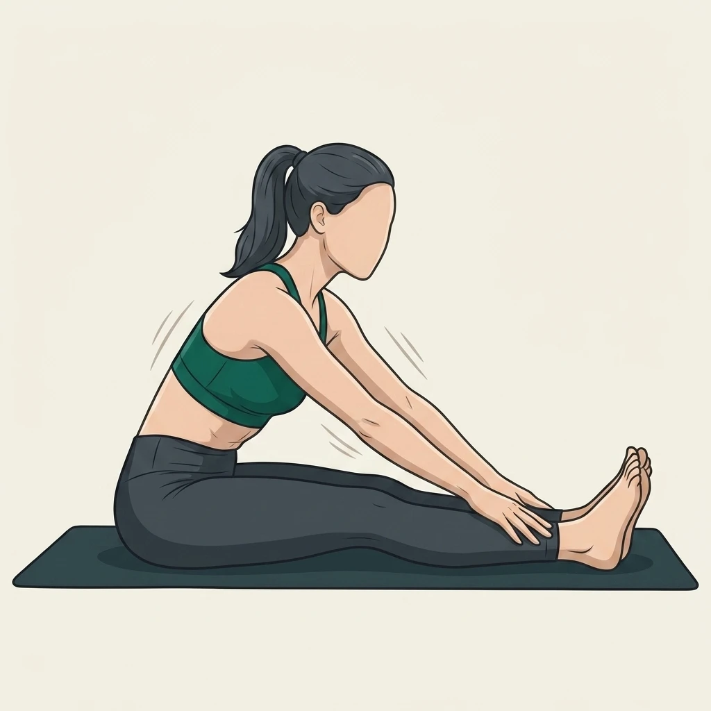 Illustrated movement guide: Seated Hamstring Stretch