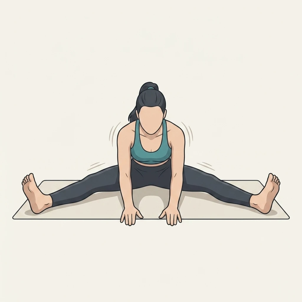 Illustrated movement guide: Seated Wide-Angle Forward Fold