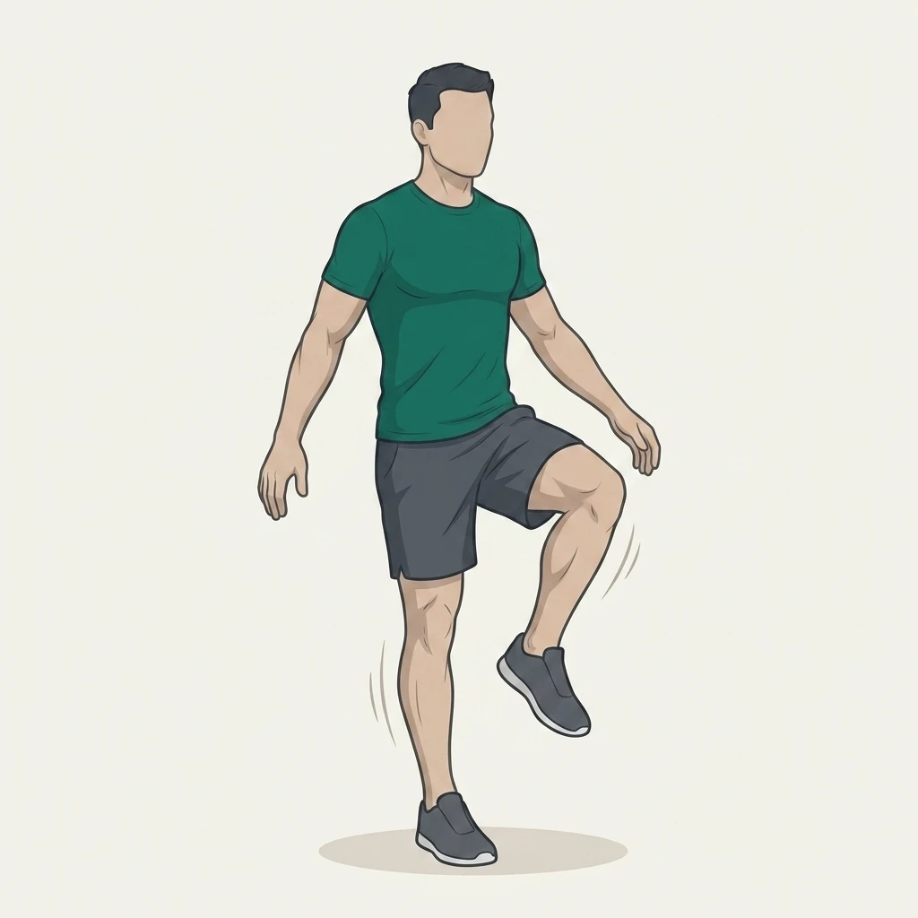 Illustrated movement guide: Single-Leg Balance