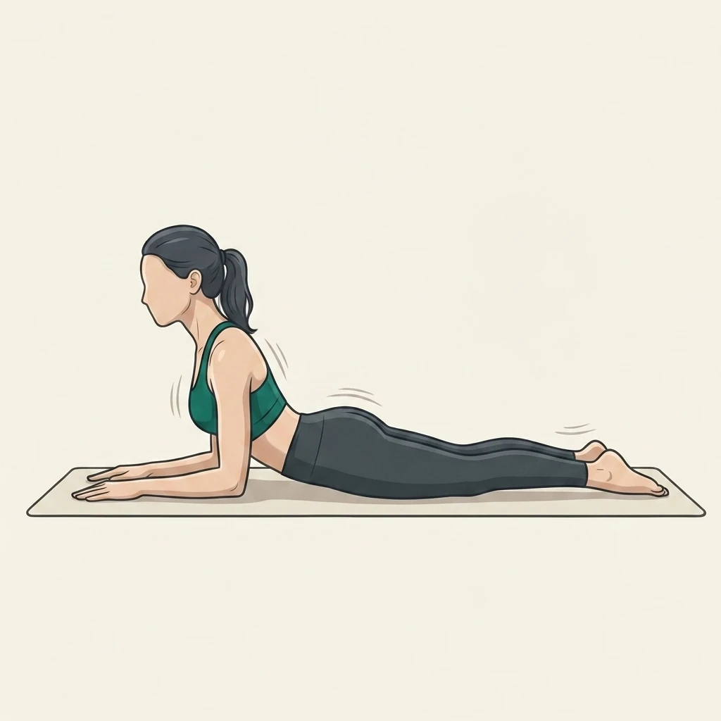 Illustrated movement guide: Sphinx Pose
