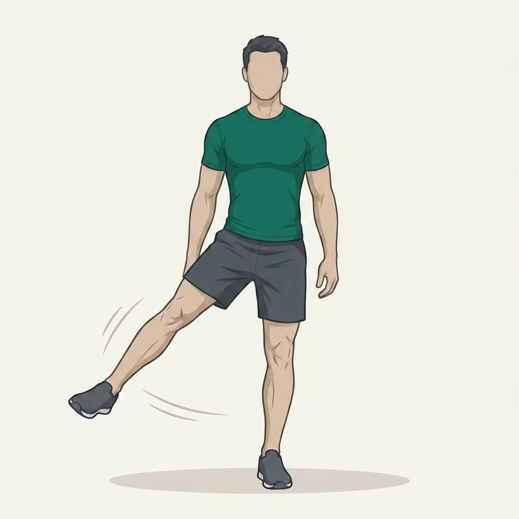 Illustrated movement guide: Standing Hip Abduction