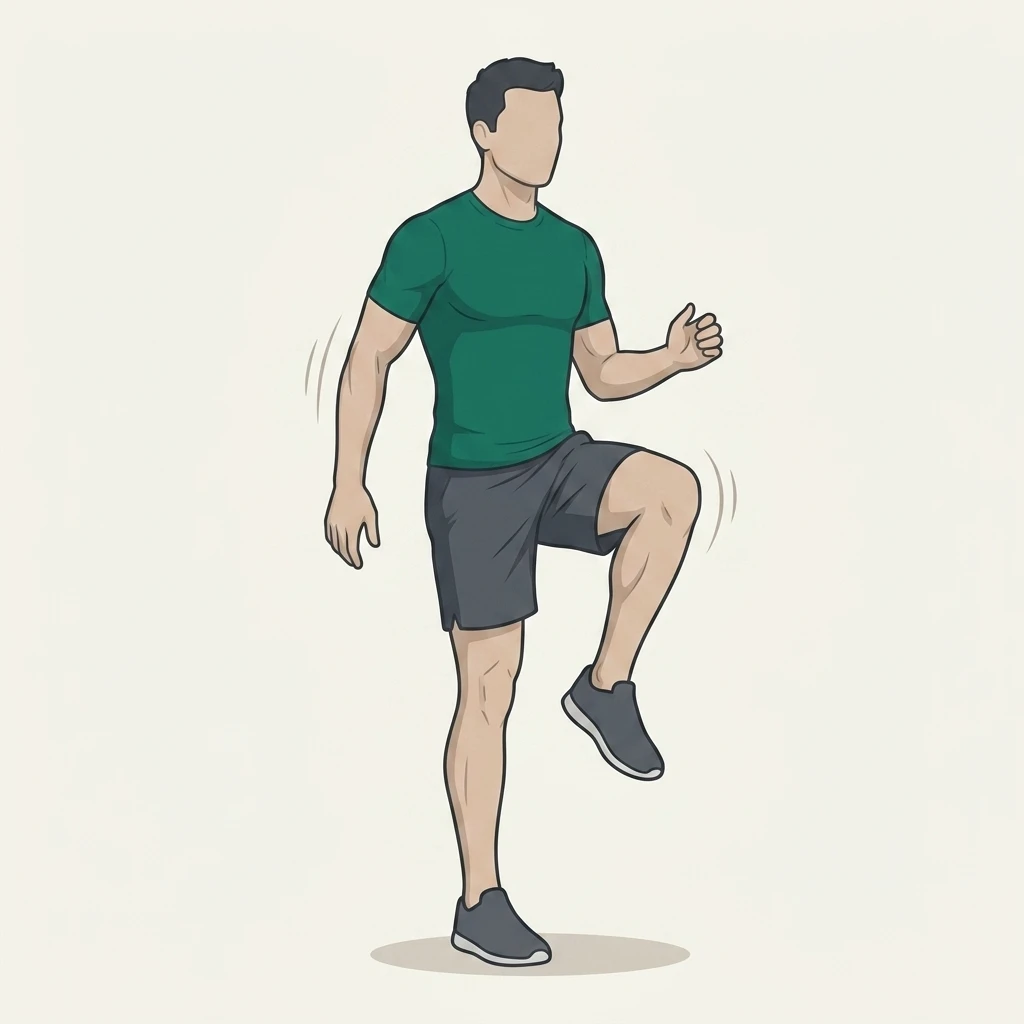 Illustrated movement guide: Standing March