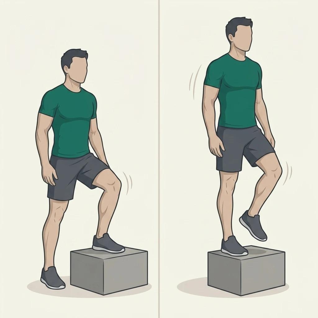 Illustrated movement guide: Step-Up