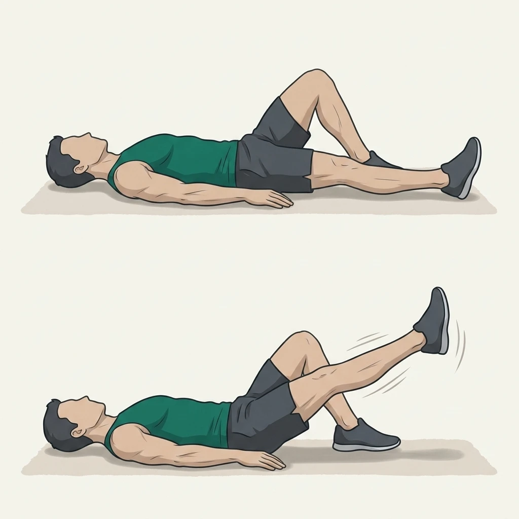 Illustrated movement guide: Straight Leg Raise