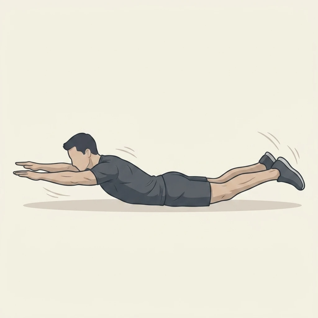 Illustrated movement guide: Superman Hold