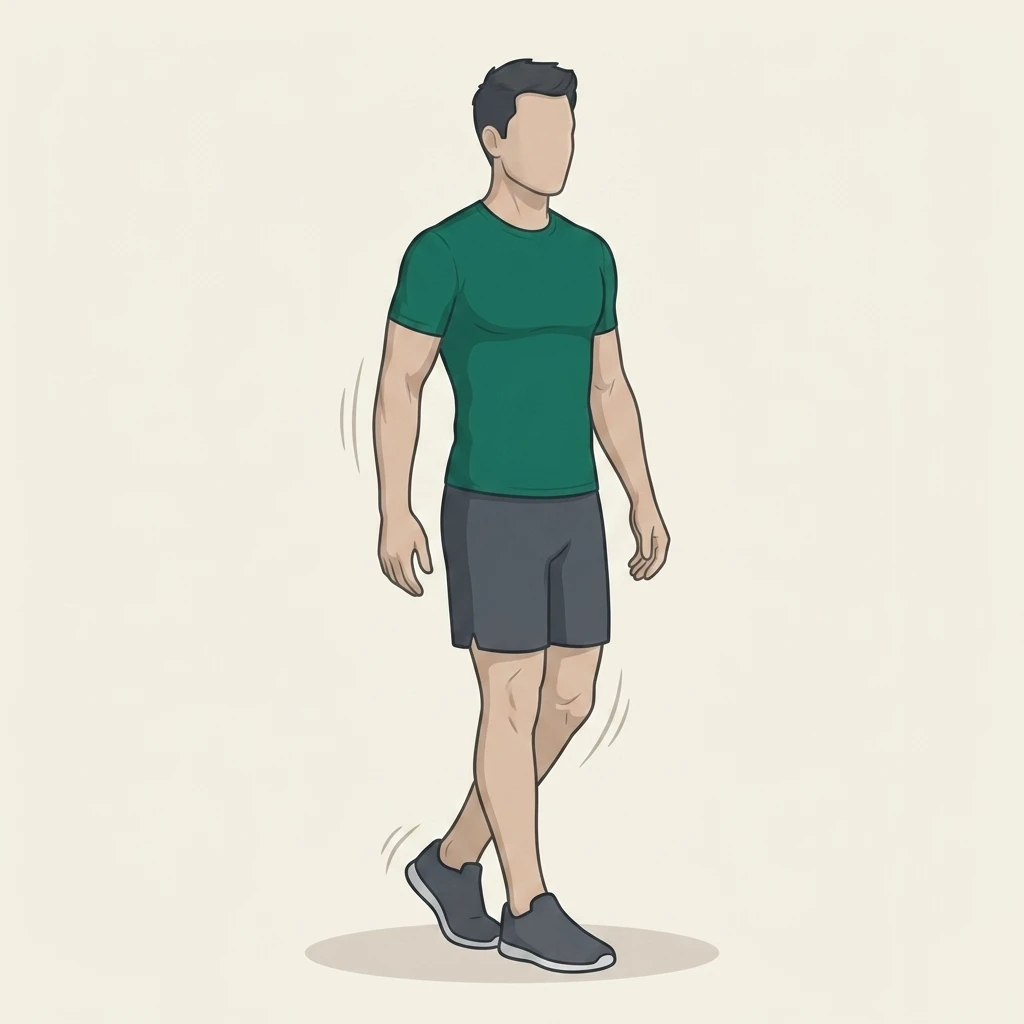 Illustrated movement guide: Tandem Balance