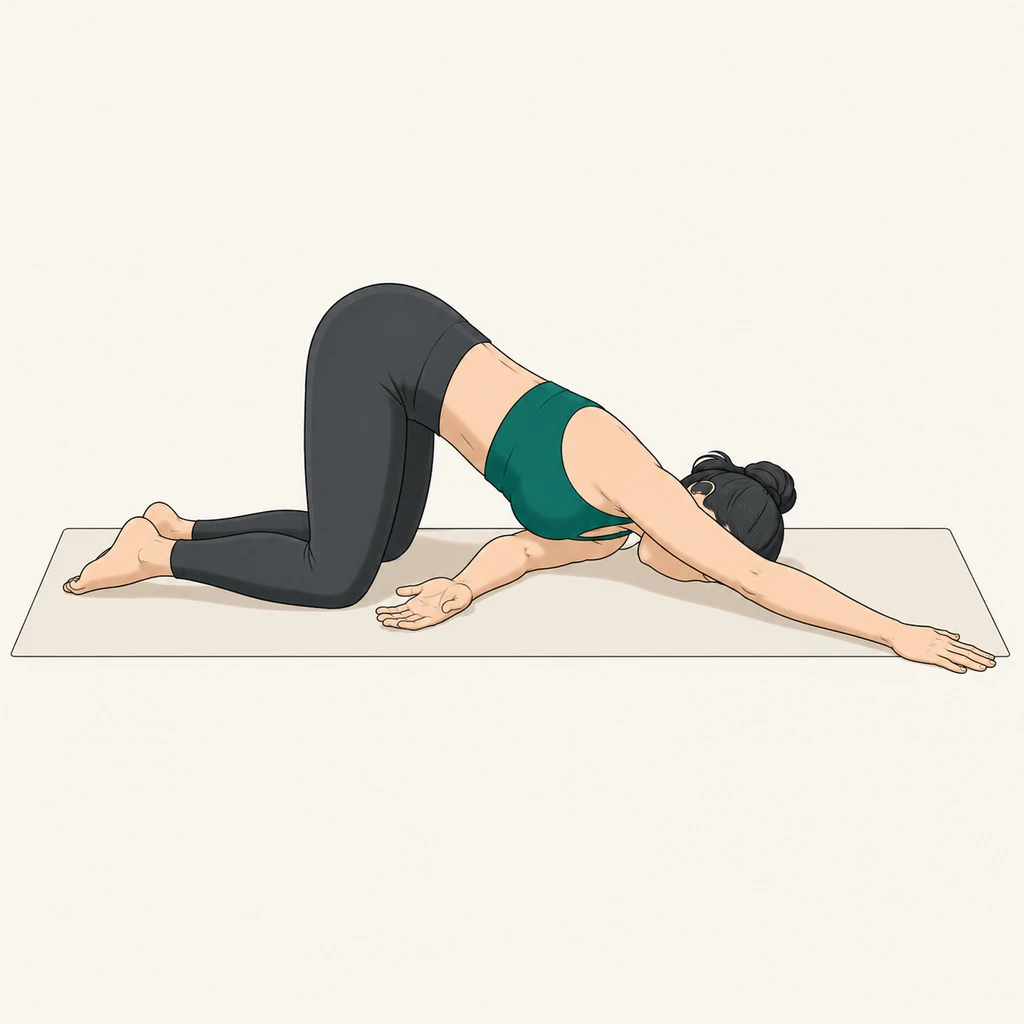 Illustrated movement guide: Thread the Needle