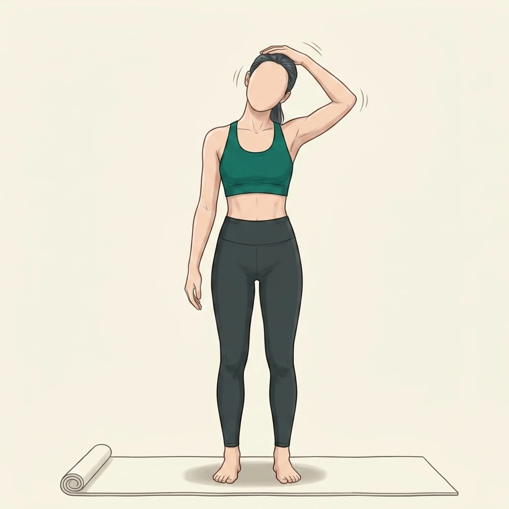 Illustrated movement guide: Upper Trapezius Stretch