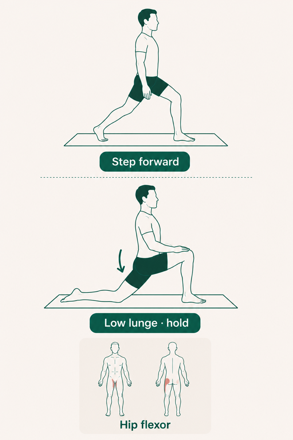 Low Lunge Hip Flexor Stretch