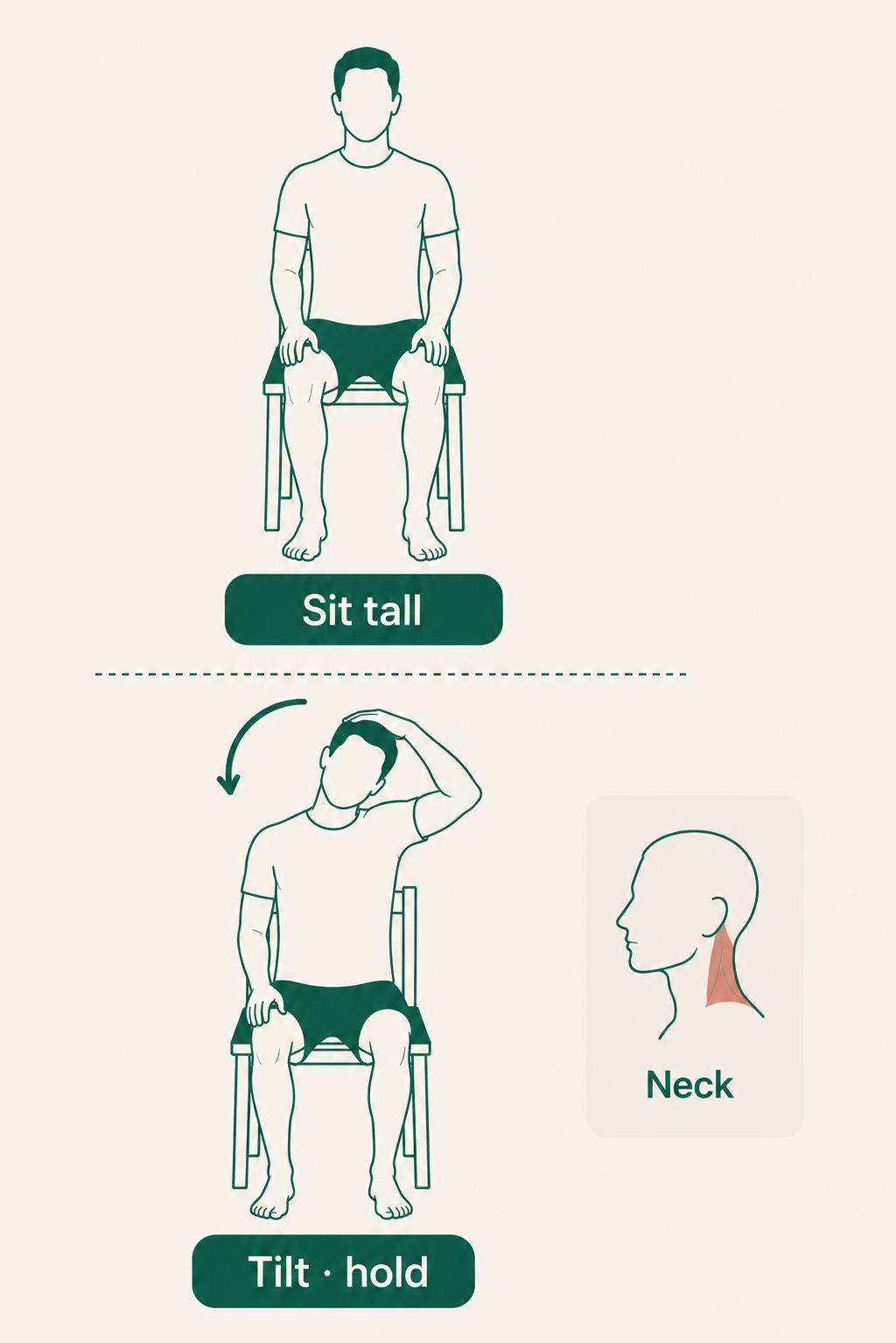 Seated Neck Side Stretch