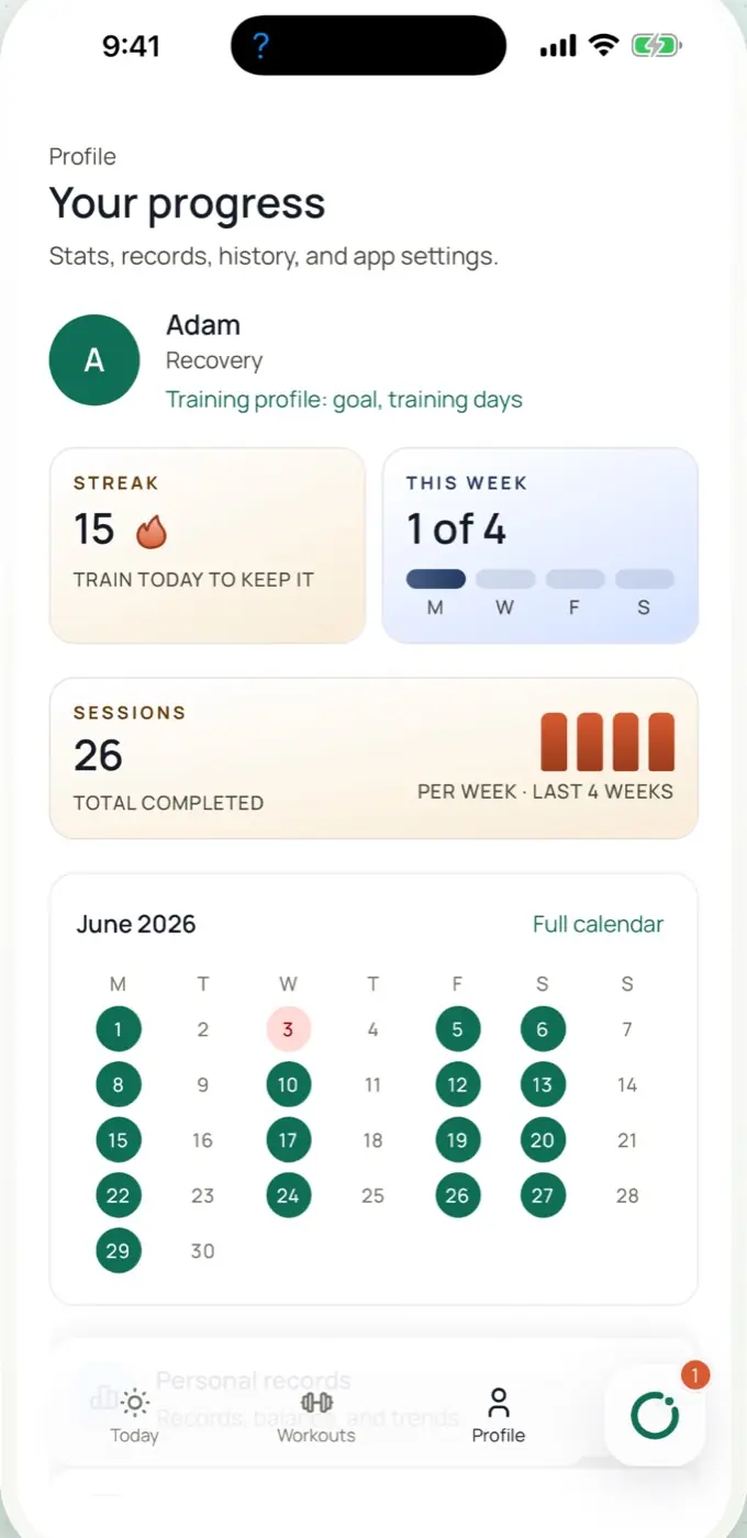 Progress statistics gathered in one place.